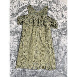 Miami Green Lace Cold Shoulder Dress Medium